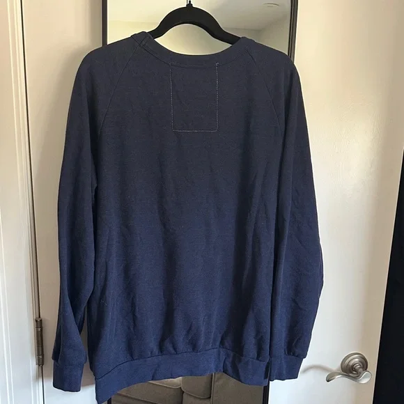 Aviator Nation Navy 5 Stripe Navy Crewneck Sweatshirt - Picture 3 of 4